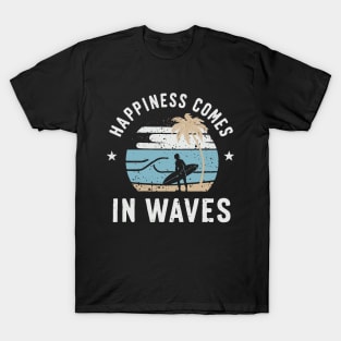 Happiness Comes In Waves, Sea Life T-Shirt